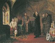unknow artist Metropolitan Philip and Ivan the Terrible France oil painting artist